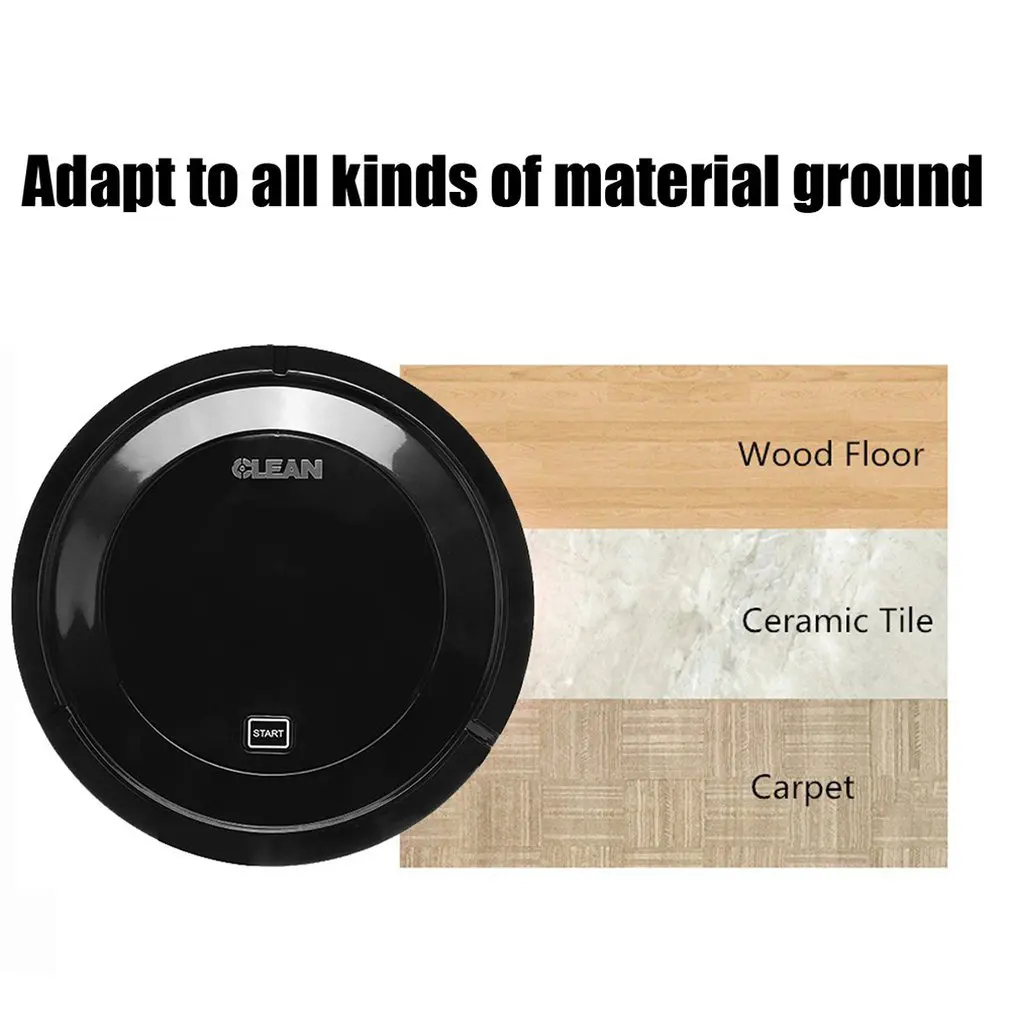 Mini Intelligent Cleaning Robot Automatic Induction Wireless House Floor Dust Powder Rechargeable Machine Vacuum Cleaner