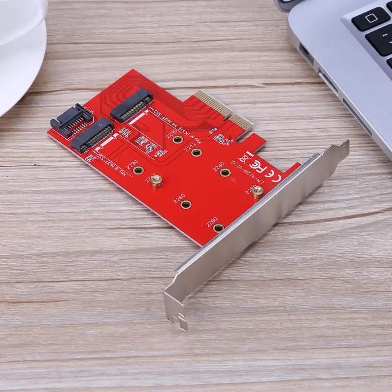 Высокоскоростной Pci-E X4 для Ngff(M.2) жесткий диск Ssd карта удлинитель Sata кабель карта адаптер для ПК настольный Pcie карта адаптер