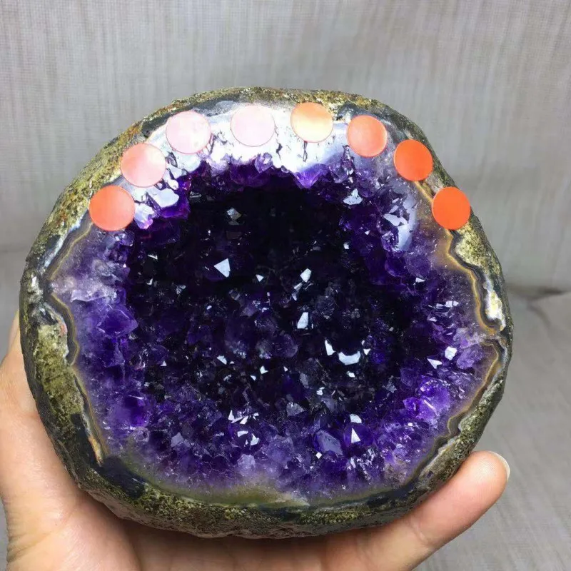 Уругвайский аметист Хрустальный собор геод Уругвай Кластер АА аграда|geode|geode