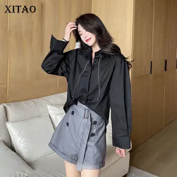 

XITAO Minority Women Blouse Fashion New 2020 Spring Small Fresh Full Sleeve Single Breast Minority Casual Loose Shirt XJ3626