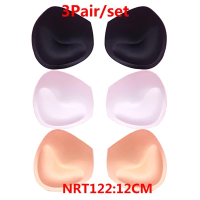 3pair Color 14 3 пары губчатых подушечек для бюстгальтера для купального костюма, подушечки для бюстгальтера, увеличивающие грудь, съемные подушечки для бюстгальтера, чашечки, аксессуары - Цвет: 3pair Color 14