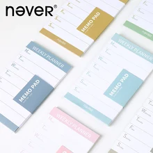 

weekly planner Color Sticky Notes Program Stationery Planner Stickers Memo Pad Office Accessories