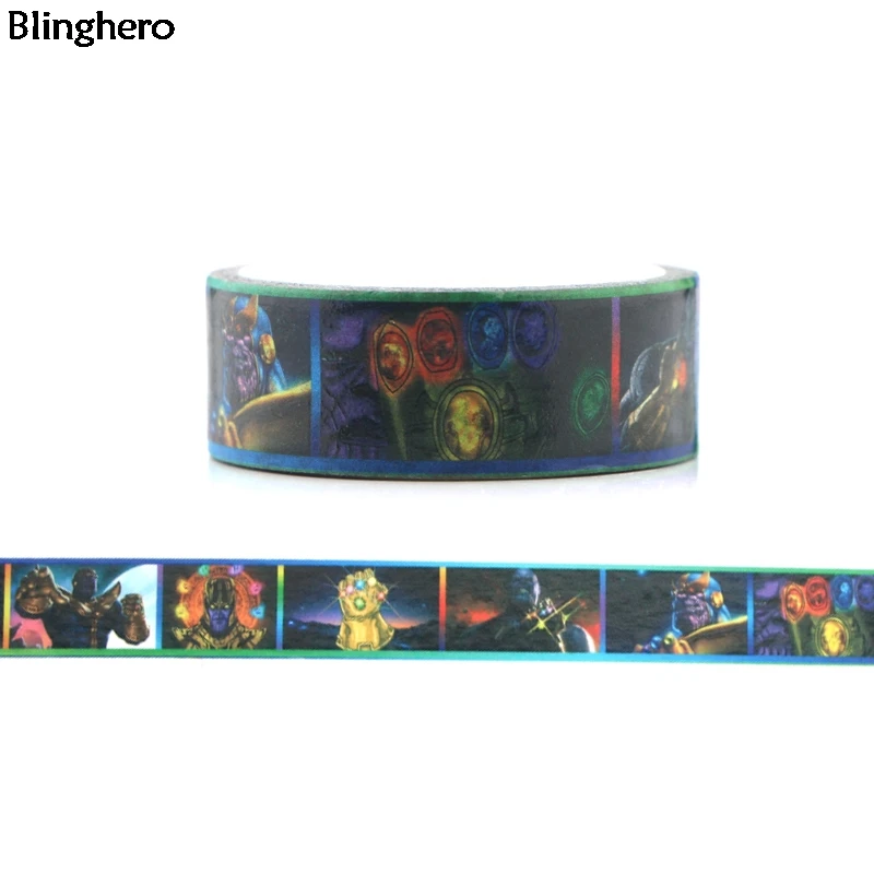 Blinghero Thanos 15 мм X 5 м крутая васи лента рукоделие изоляционная лента клейкие ленты декоративные наклейки ручка ленты BH0063