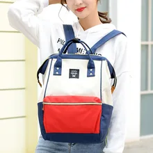 Корейский стиль, студенческий стиль, Большой Вместительный холщовый рюкзак, Женская Повседневная универсальная школьная сумка, хипстерская дорожная сумка