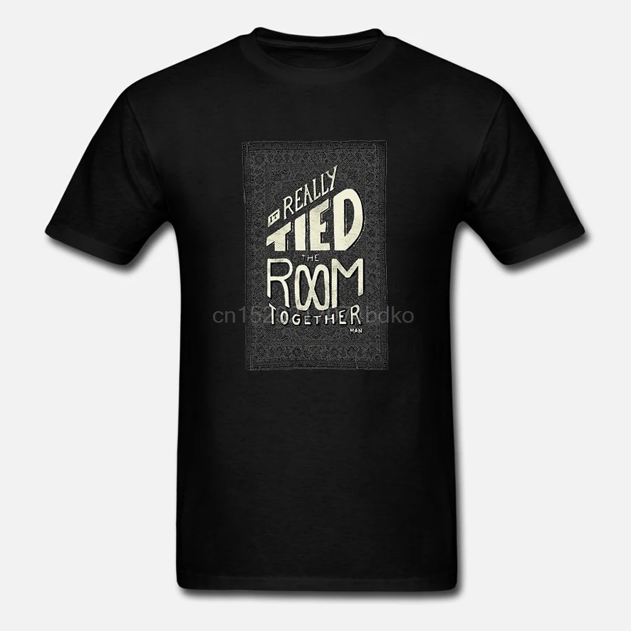 Printed Men T Shirt Cotton tShirt O-Neck Short-Sleeve New Style The Rug Lebowski Women T-Shirt |
