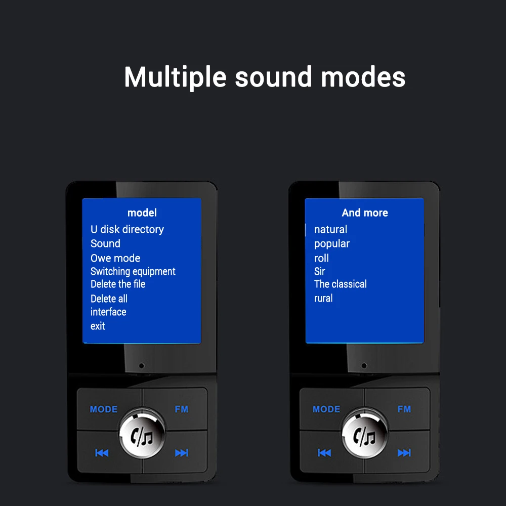 Автомобильный MP3-плеер Bluetooth fm-передатчик Aux In 5EQ музыка 1,77 'lcd Bluetooth 4,2 Handsfree автомобильный комплект 2-USB зарядное устройство Поддержка tf-карты