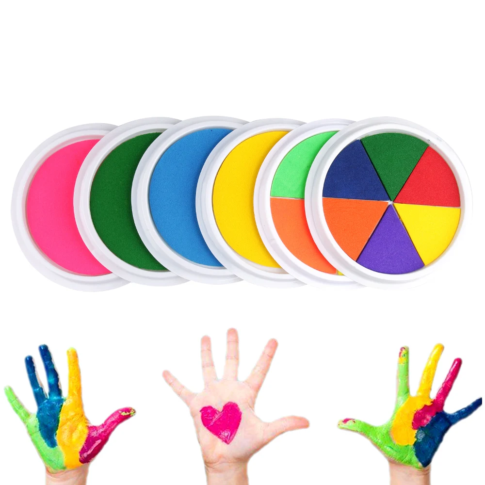

Kids DIY Finger Painting Drawing Toys Ink Pad Stamp Mat Funny Graffiti Drawing Craft Inkpad Toy for Children Education Toys
