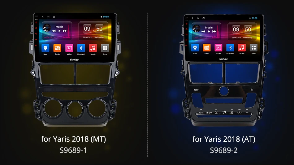 Cheap Ownice Android 9.0 Octa Core k3 k5 k6 Car dvd Player for Toyota Yaris 2018 MT / AT Auto Radio GPS 4G LTE 360 Panorama DSP SPDIF 1