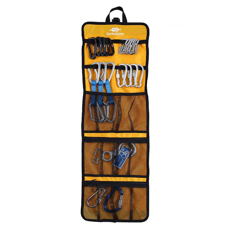 Альпинистские сумки для хранения скалолазания карабины для инструментов веревки аксессуары сумка Многофункциональный портативный складной износостойкий комплект