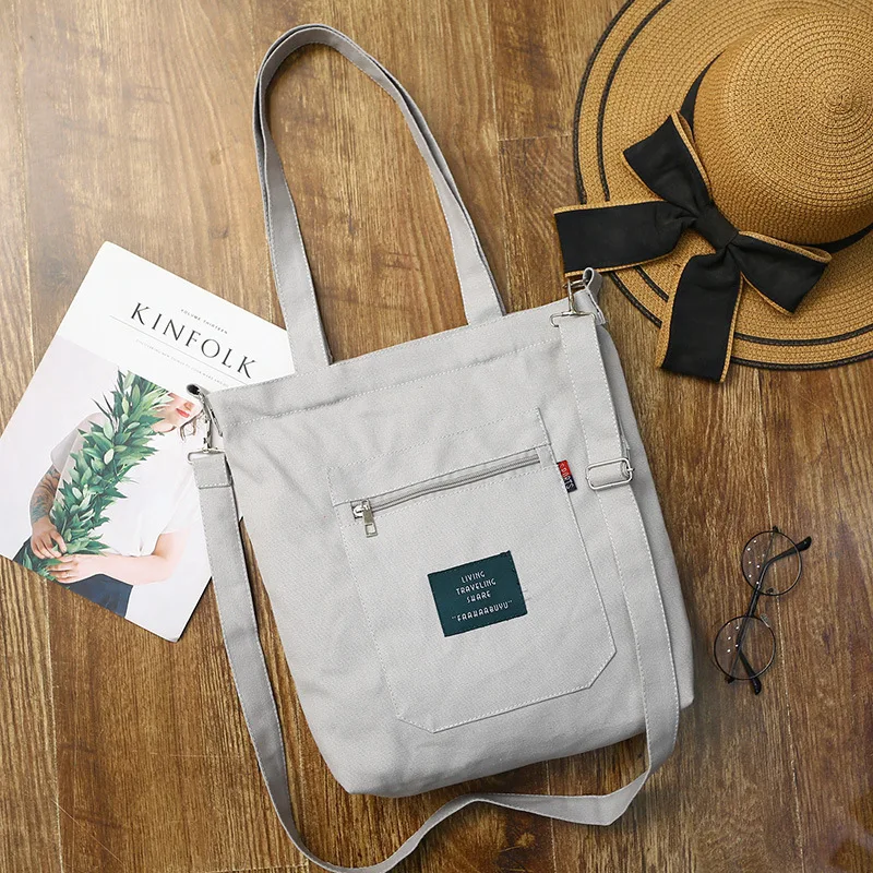 

Micro for Direct Selling South Korea Canvas Bag Deconstructable Strap Literature And Art Versatile Single-shoulder Canvas Bag Sh