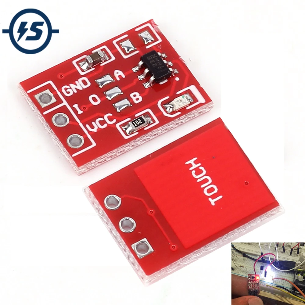 Raspberry Pi TTP223 Capacitive Touch Switch Button Self-Lock Module for Arduino