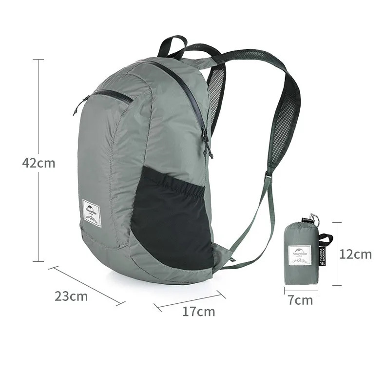 Naturehike 18L 25L складной рюкзак Ультра-легкая водонепроницаемая сумка для кемпинга Мужская и женская кожаная сумка на открытом воздухе альпинистские дорожные сумки