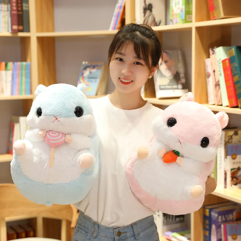 

Cute Hamster Plush and Blanket Toy 3 In 1 Hamster Hand Warmer with Blanket Toy Hamster Pillow Kids Toys Birthday Gift for Child