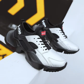 

Hot Sales Dad Shoes Jogging Sneakers Men Height increasing 2019 Popular PU Waterproof Comfortable Winter Outdoor Sport Shoes Man