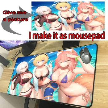 

Yuzuoan Customize Your Own Photo Creative Personality Fashion Game Mousepad Multi-size Computer Unique DIY Design LOGO Pad 90X40