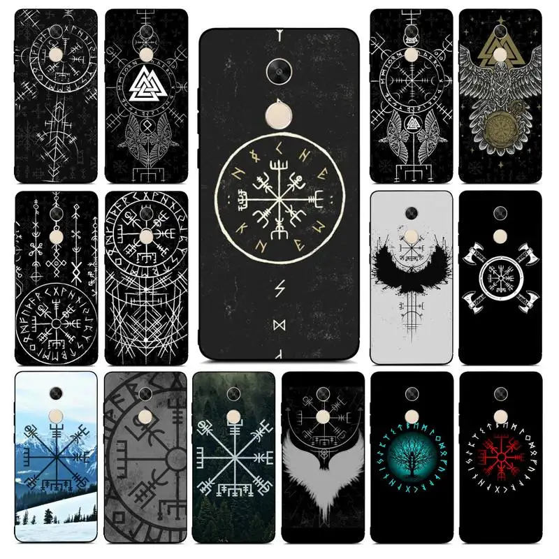 MaiYaCa Viking Vegvisir Odin Nordic чехол для телефона Redmi Note 8 7 9 4 6 pro max T X 5A 3 10 lite | Мобильные