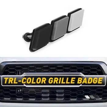

1pc Fashion Three-color car sticker Film Car Grille Emblem Car Sticker Decal Wholesale Decoration For Tacoma / 4Runner / Tundra