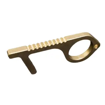 

Portable Hygiene Hand Antimicrobial Brass EDC Door Opener Elevator Handle Key Family Health Convenient Portable Platstic Press