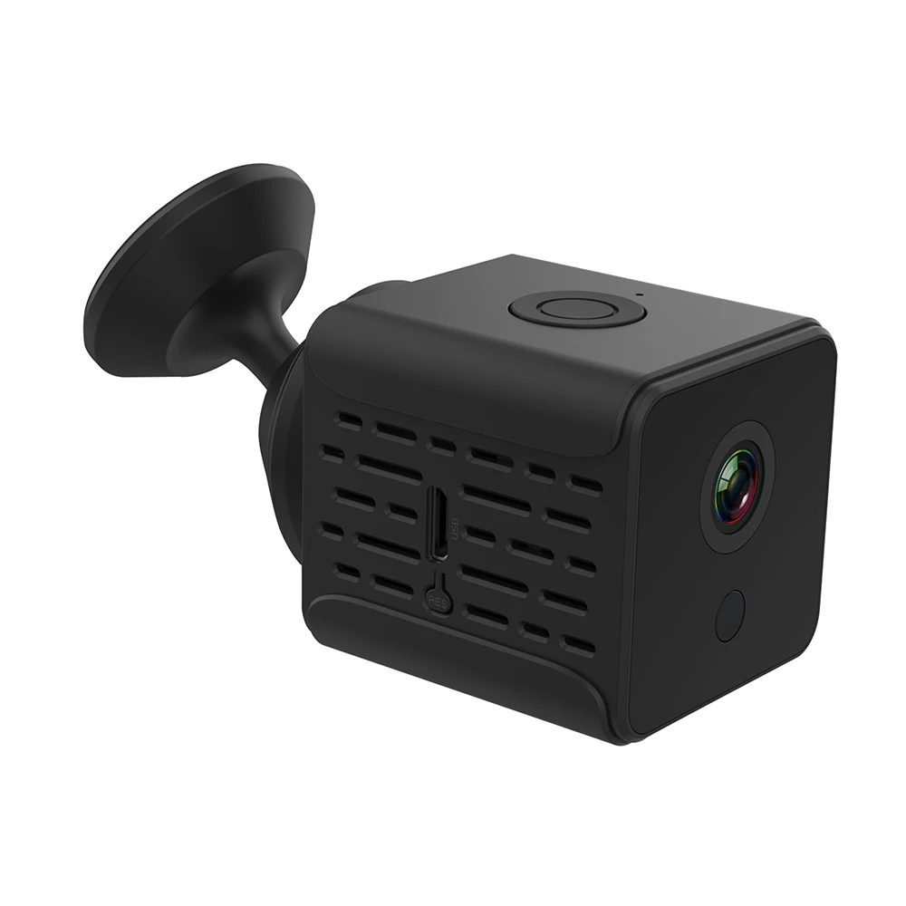 Black Mini Camcorder Микро камера Домашняя безопасность WiFi IP ночное видение HD 1080P Беспроводной удаленный монитор Cam DVR мини видеокамеры с поворотным основанием на 360 ° - Цвет: Black Mini Camcorder