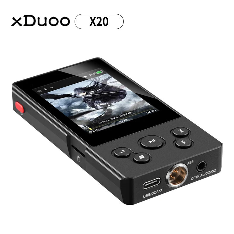 Музыкальный mp3 плеер XDuoo X20 высокого качества без потерь DSD Aptx Bluetooth 4 1 HIFI|MP3-плееры| |