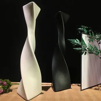 

1PC Modern Ceramic Vase Hotel Flower Ware Simple Ceramic Vase for Dorm Home