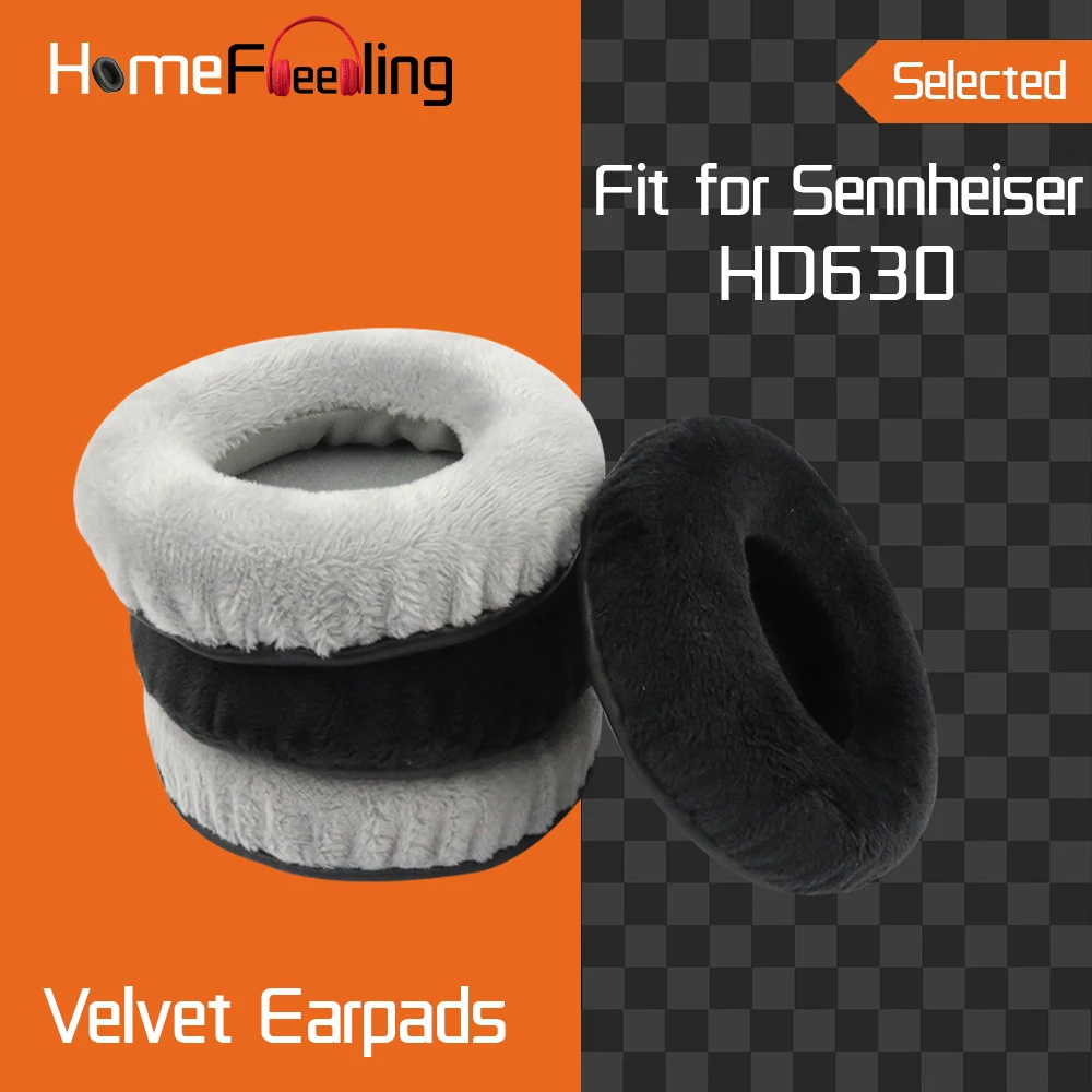 Homefeeling Earpads for Sennheiser HD630 Headphones Earpad Cushions Covers Velvet Ear Pad Replacement