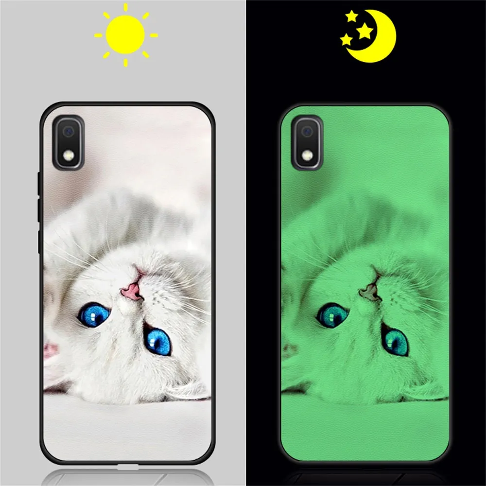 01 Роскошный светящийся чехол для samsung Galaxy A50, A30, A20, A10, A40, A60, A70, чехол, Мягкий Силиконовый ТПУ чехол для телефона, чехол для samsung A50 - Цвет: 01