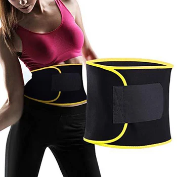 

Sweet Sweat Waist Trimmer Shape Belt Belly Tightening Weightloss Slimming Sheath Corset Waist Trainer Body Shaper Tummy Slimming