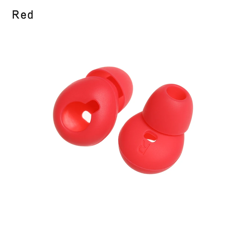 red 1 пара наушников-вкладышей Bluetooth, амбушюры, накладки на наушники, силиконовые наушники, сменные насадки для наушников для samsung gear Circle R130 - Цвет: red