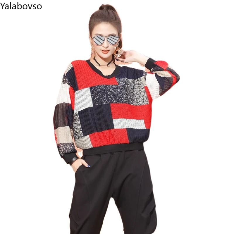 

Fashion brand sweater 2020 new spring Korean student's all-round Loose style retro Street long sleeve Pullover for women