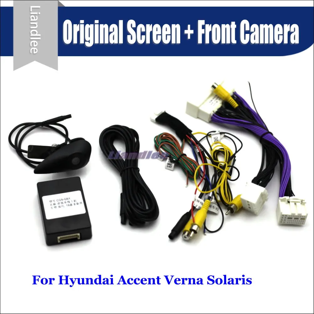 

For Hyundai Accent Verna Solaris 2017 2018 2019 Car Front View camera Parking System CANBUS AUTO Rear View Reverse CAM Decoder