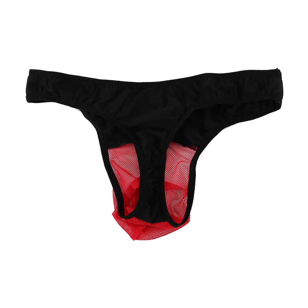 1pc Men's Panties Mesh Transparent Breathable Men Briefs Sexy Erotic Thongs G-Strings Underwear best underwear for men