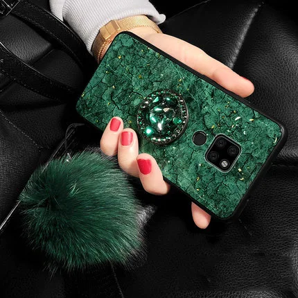 Green Bracket Riband Luxury Silicone Soft TPU Case For Huawei Mate 20 Back Cover Accessory For Huawei Mate 20 Pro Coque On Mate20 Lite Fundas - Цвет: Green Bracket Riband