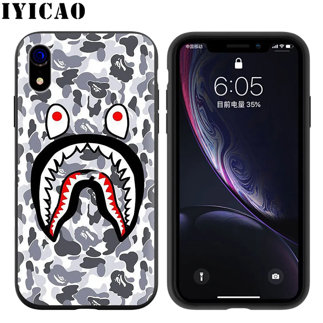 Мягкий силиконовый чехол для телефона bape для iPhone 5 6 7 8 11 5S 6s 6s Plus 7Plus 8Plus X XS XR XSMax 11 Max 11 Pro - Цвет: 8