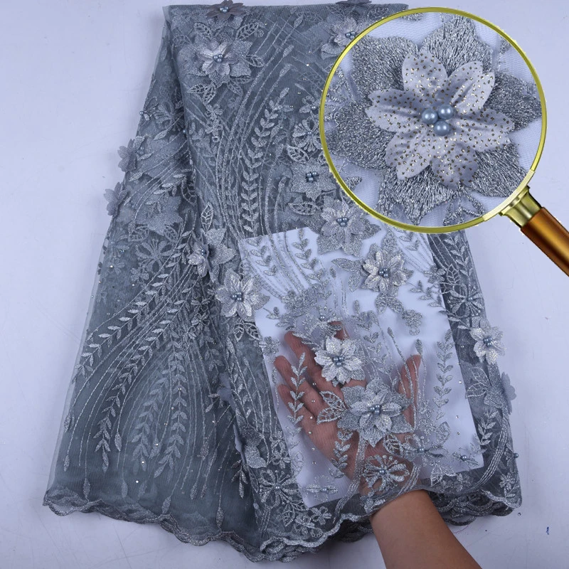 Use lace color 15 Hitarget африканские кружевные платья для женщин для благородных Леди Вечерние/Свадебные 3 шт. костюм с головной платок кружевное платье на заказ WY2343 - Цвет: Use lace color 15