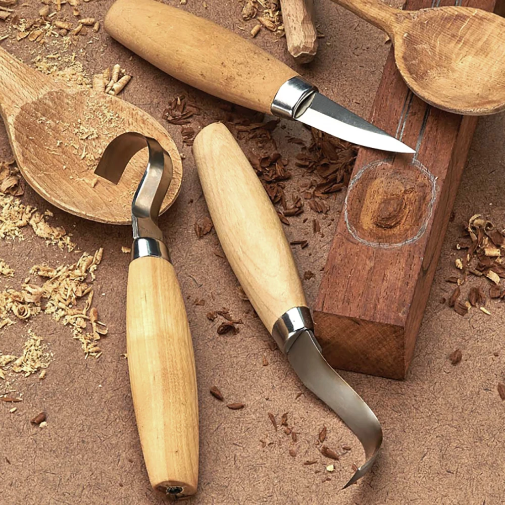10pcs Wood Carving Knife Chisel Woodworking Cutter Woodcarving CutterHand Tool Set Peeling Sculptural DIY Carving Woodcut Tools