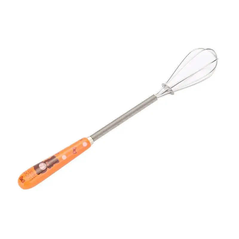 1PC Handle Hand Beater Whisk Coffee Milk Mixer Stainless Stirrer Egg Stirring Ceramic Kitchen Cooking Tools - Цвет: 1
