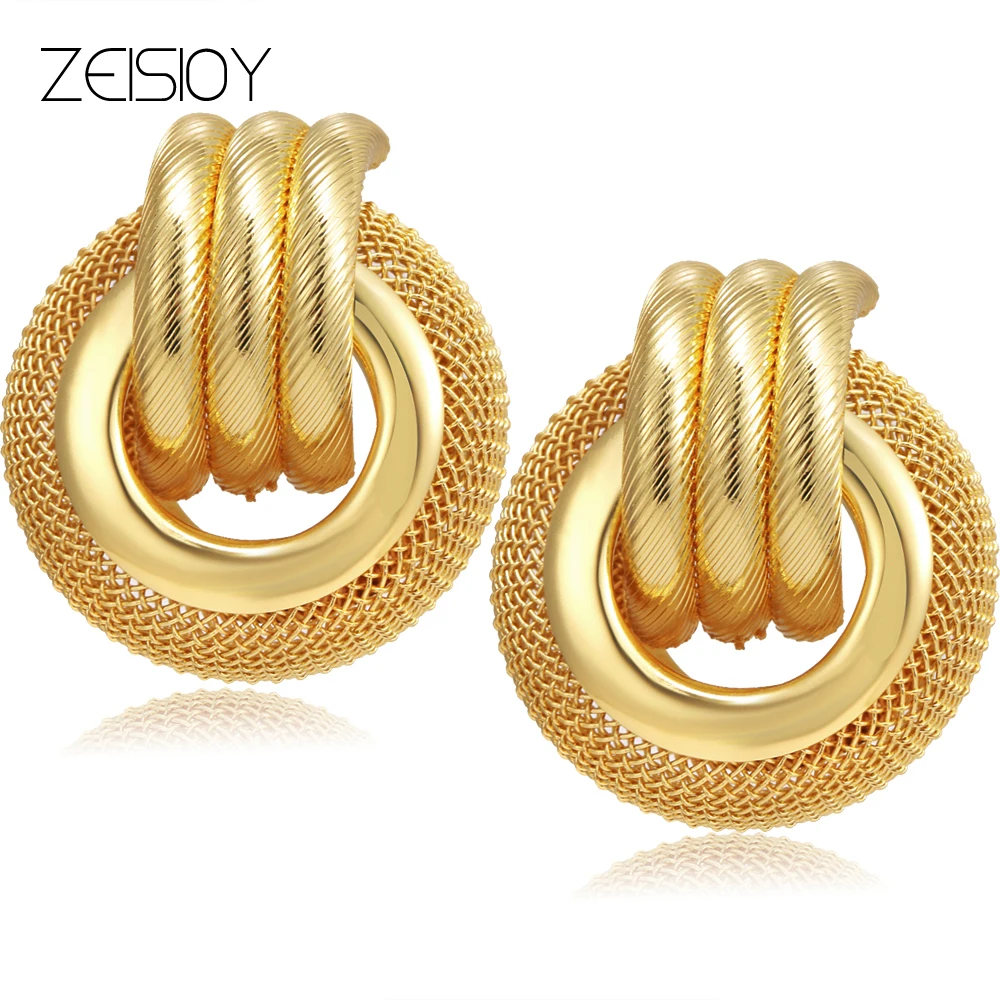 2021 Fashion Personality Earrings Round Geometric Earrings ET070 Women's Dangle Earrings Pendant Earrings Modern Jewelry