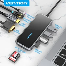 Vention USB C концентратор Type-C к HDMI Мульти USB 3,0 концентратор адаптер Thunderbolt 3 для MacBook Pro USB-C 3,1 сплиттер порт Type C концентратор