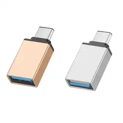 Worallymy 5 шт./компл. Тип с разъемами типа C и USB 3,0 Алюминий сплав переходник, конвертер для OTG Мышь флэш-накопитель USB клавиатура