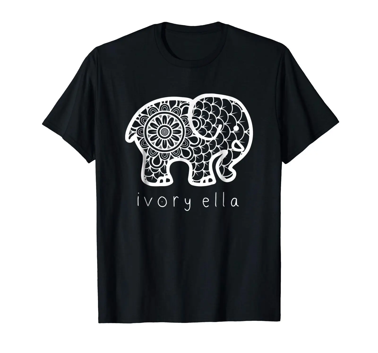 Милая Черная футболка Ivory Ella S-3XL - Цвет: Черный