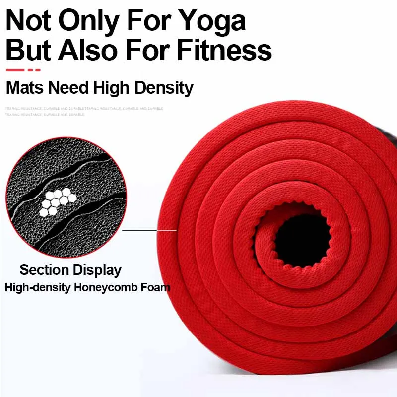 183*61*1cm NBR Yoga Mat Central European Men Fitness Exercise Beginner Yoga Mat Thicken Wide Lengthen Non-slip Sports Home yoga mat yoga fitness equipment