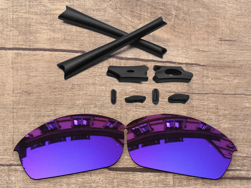 Violet Mirror Vonxyz 20+ выбор цветов, Поляризованные Сменные линзы и носоупоры, носки с ушками, резиновый комплект для-оправа бронежилета - Цвет линз: Violet Mirror