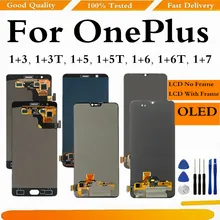 Écran tactile LCD de remplacement, pour OnePlus 3 3T 5 5T 6 6T 7 A3000 A3010 A5000 A5010=