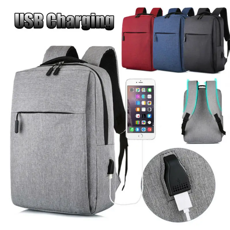 Мужской рюкзак Противоугонный мужской USB зарядное устройство порт бизнес