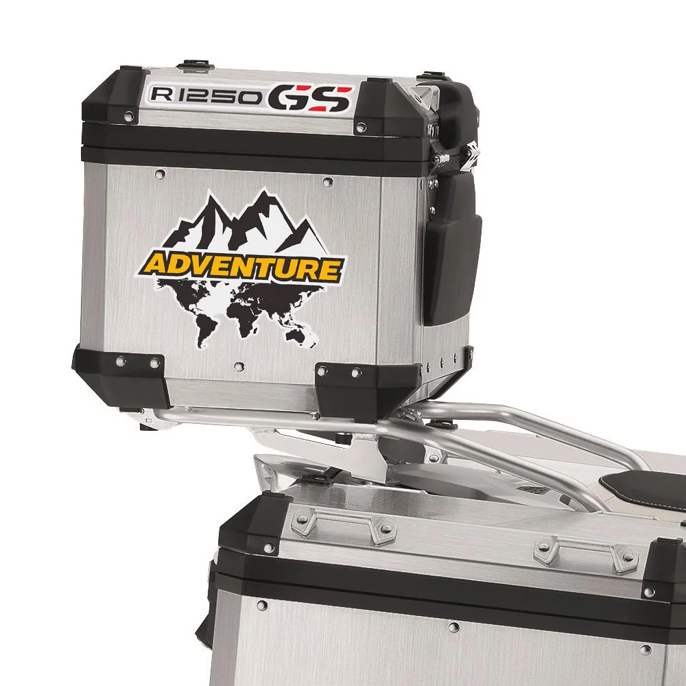 

Motorcycle Top Side Tail Box cases panniers Luggage Aluminium Stickers Decals fits For BMW R1250gs R1250 R 1250 GS ADV Adventure