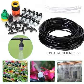 

10M 10 Spraying Heads + Connector for Fine Misting Moisturizing Dust Removing Outdoor sprayer
