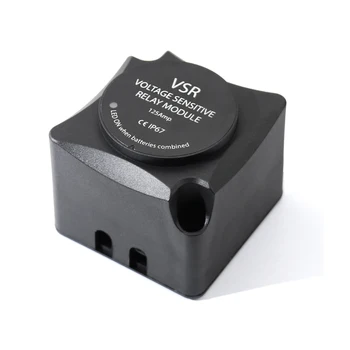 

12V Yacht Boat Ship Voltage Sensitive Relay Module Tool Durable Screw Led Automatic Charging 125A IP67 VSR Battery Isolator