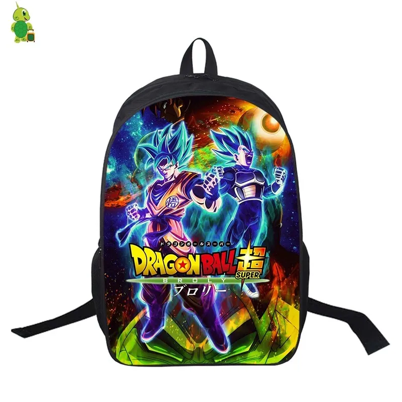 Dragon Ball Супер Broly рюкзак с Гоку мультфильм школьные сумки для подростков девочек мальчиков ноутбук рюкзак для женщин мужчин Дорожная сумка на плечо - Цвет: 2