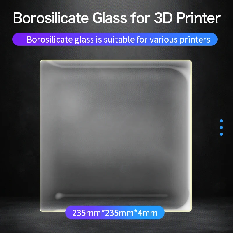 Боросиликатное стекло для 3D Printer235* 235*4 мм
